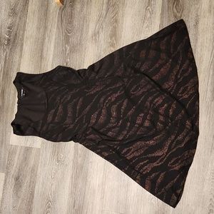 Y2K sleeveless tiger stripe dress sz 3